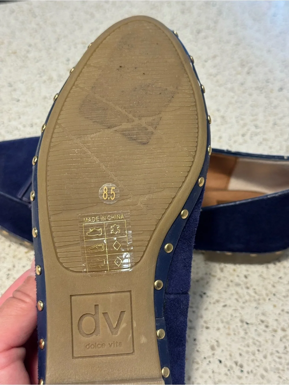 Women’s Dolce Vita Navy Blue Suede Tassel Loafers